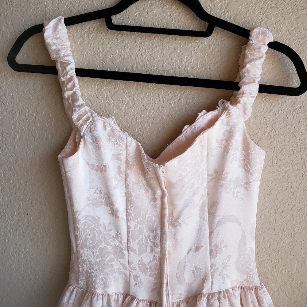 Jessica McClintock GunneSax Vintage Semi-formal Dress Brocade Size 3/4 - Picture 8 of 16